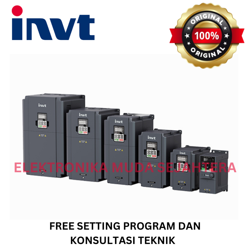 Jual Inverter INVT 15KW 20HP 380V 3Phase VFD Variable Frequency Drive ...
