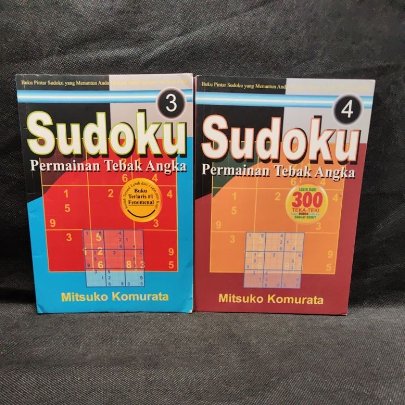 Jual Buku Sudoku Permainan Tebak Angka 34 Mitsuko Komurata Mitra Media Shopee Indonesia 4917