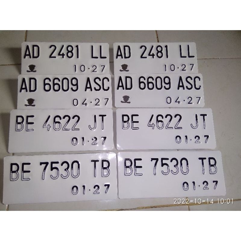 Jual Plat Nomor Motor Baut Tanam Satu Pasang Plat Motor Baut Tanam Shopee Indonesia