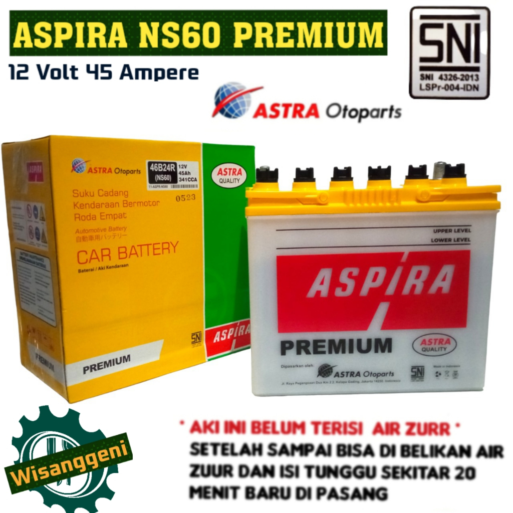 Jual Aki Mobil Avanza/Terios/Rush/Taruna/Xenia/Katana/Escudo/APV ASPIRA