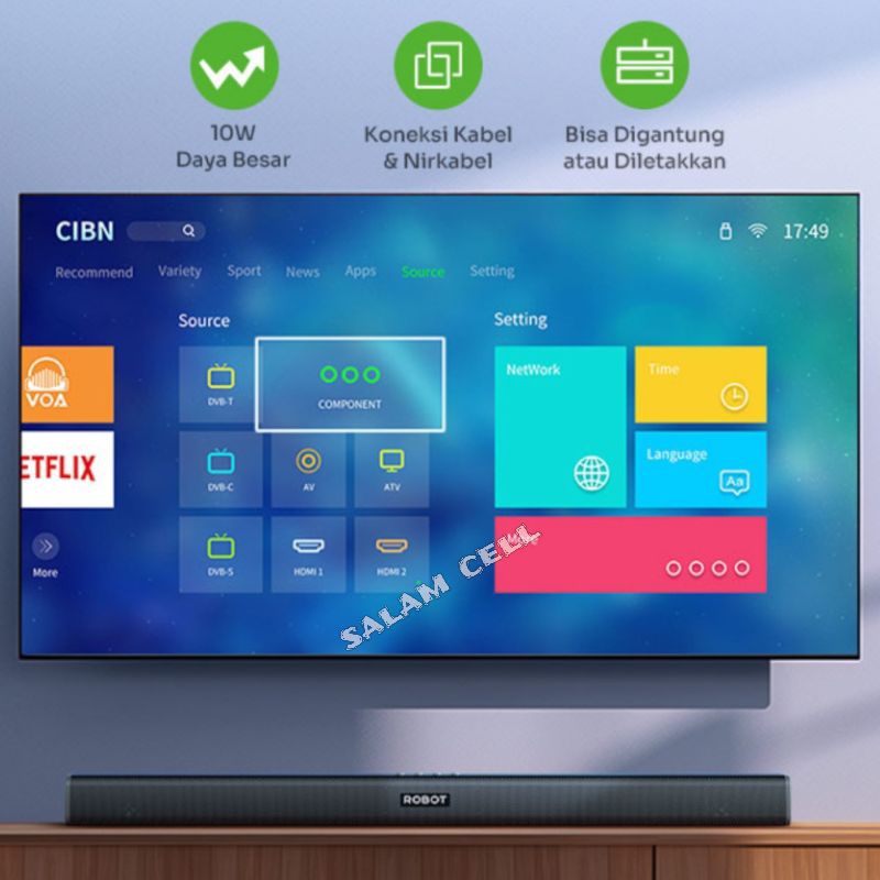 Jual Soundbar Robot RB590 Bluetooth 5.3 Home Theater Soundbar Tv ...