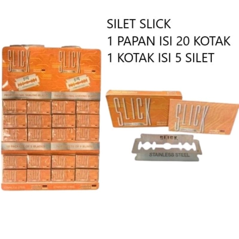 Jual Silet slick original tajam stainless razor | Shopee Indonesia