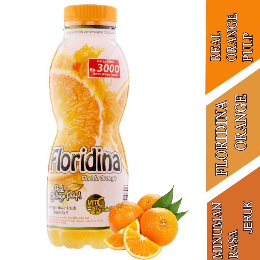 Jual Real Orange Pulp Floridina Orange Minuman Rasa Jeruk 350ml