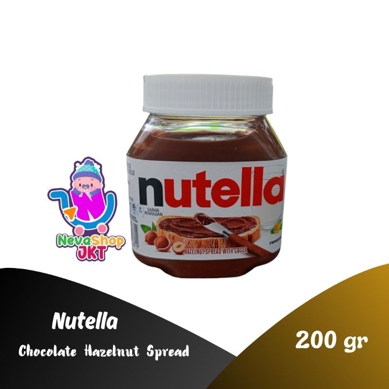 Jual Nutella Chocolate Hazelnut Spread 200gr Ed 07/10/2024 Shopee