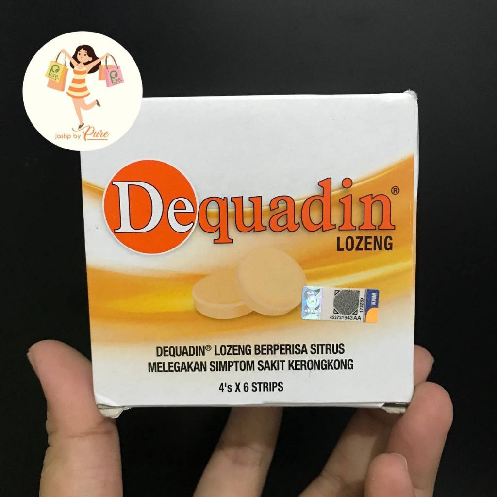 Jual DEQUADIN LOZENGES ISI 24 TABLETS BOX | Shopee Indonesia