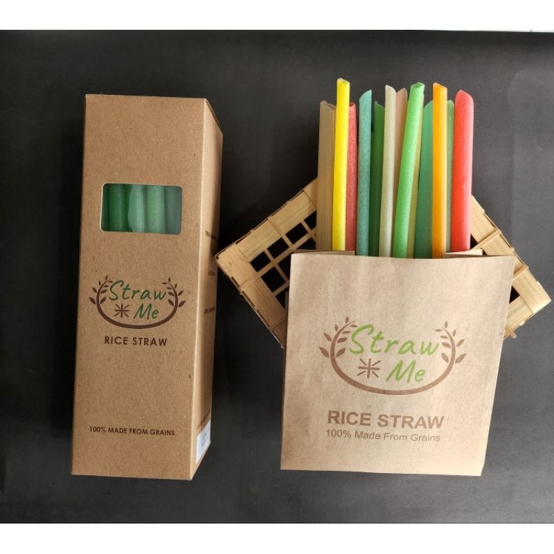 Jual Sedotan Straw Me Rice Straw - No Wrapping in box | Shopee Indonesia