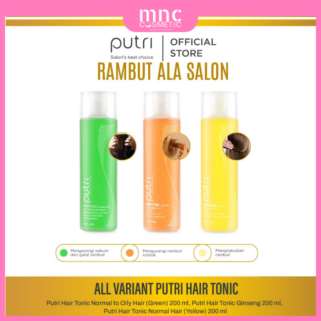 Jual Putri - Hair Tonic All Variant 200mL | Tonik Memperkuat Akar ...