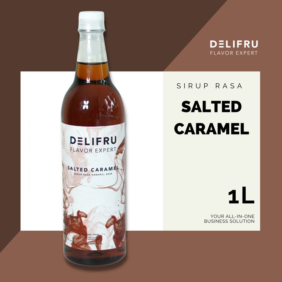 Jual Salted Caramel Syrup Delifru 1 Liter Sirup Karamel Asin Premium