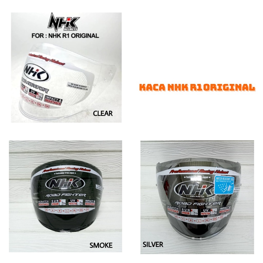 Jual Kaca NHK R1 Visor Clear - Half Face | Shopee Indonesia