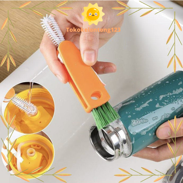 Jual Sikat Pembersih Tutup Botol 3in1/Sikat Cuci Tutup Botol 3in1/Cup ...