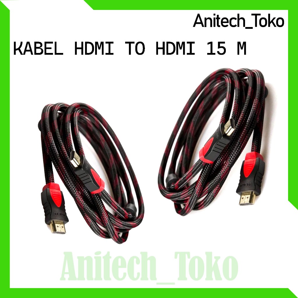 Jual [anitech toko] KABEL HDMI TO HDMI 15 METER | Shopee Indonesia