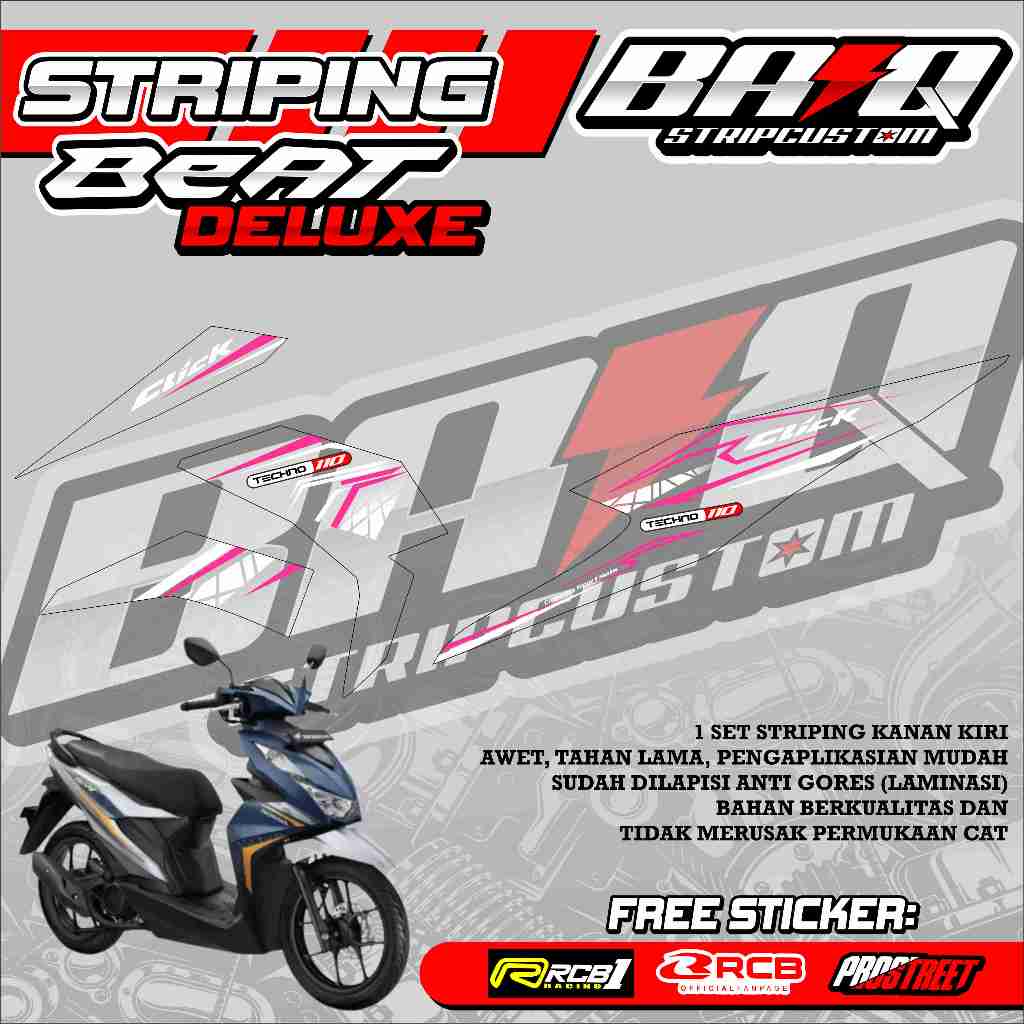 Jual STICKER STRIPING TRANSPARAN BEAT DELUXE - STICKER STRIPING BEAT ...