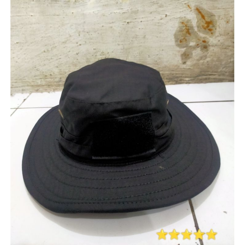 Jual Topi Rimba Tactical Premium Topi Rimba Hitam Pakai Kawat Topi Rimba Outdoortopi Rimba 