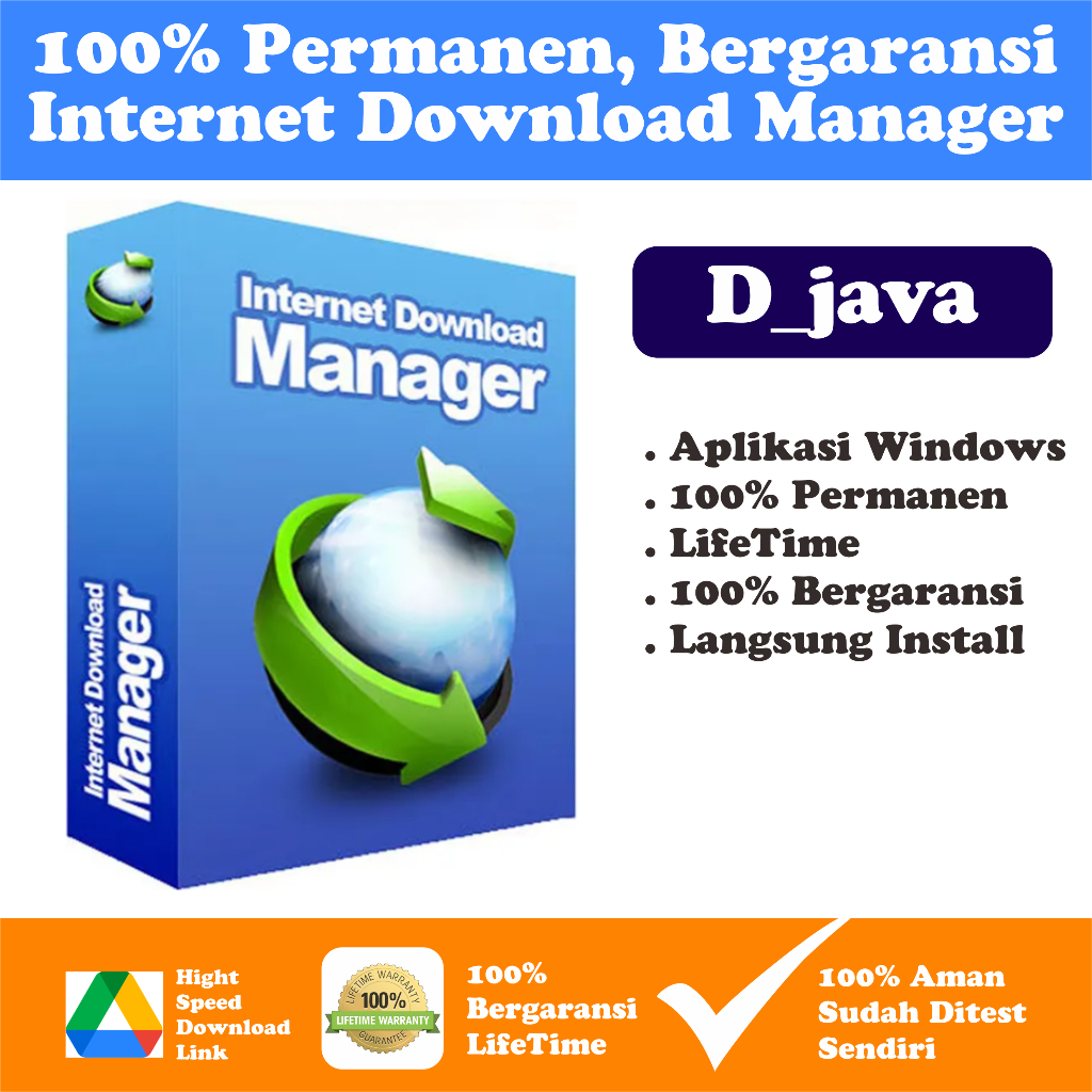 Jual IDM Internet Download Manager Manajer LIFETIME Permanen Bergaransi ...