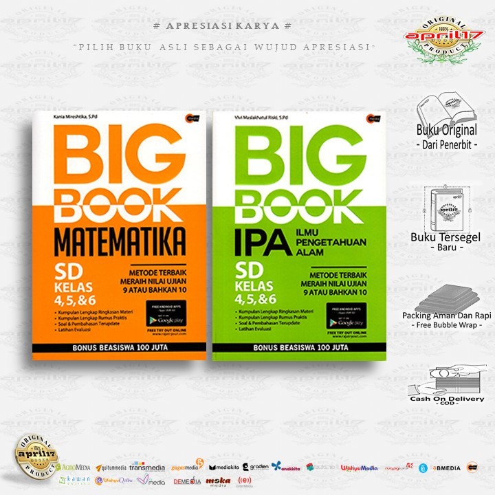 Jual BUKU BIG BOOK MATEMATIKA SD KELAS 4, 5, & 6 / BIG BOOK IPA SD ...