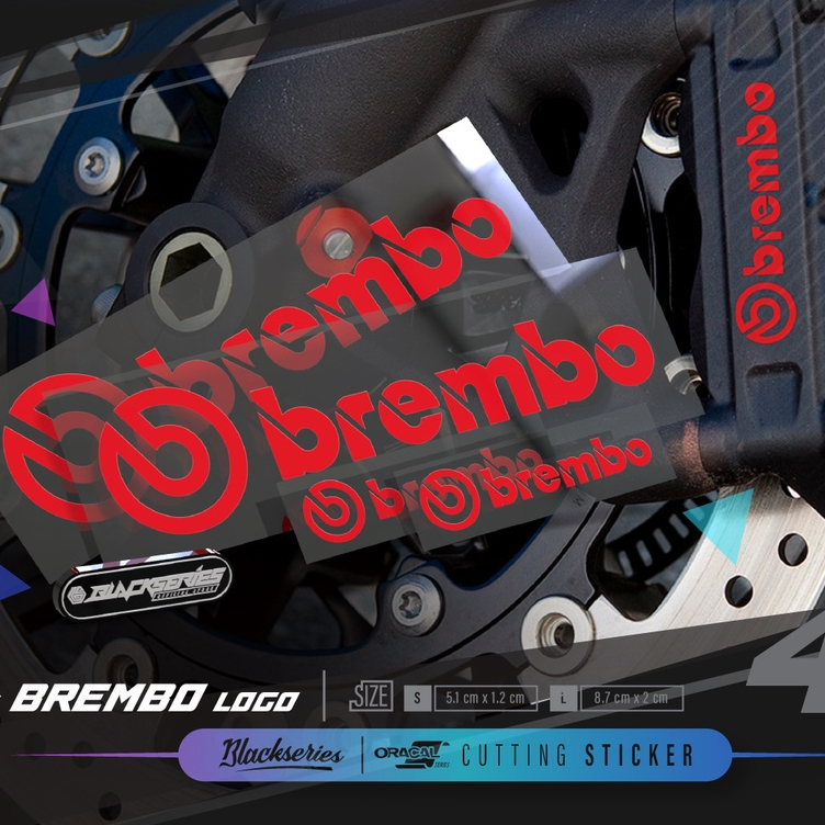 Jual Stiker Brembo Sticker Cutting Keren Variasi Decals Untuk Master Rem Motor Termurah