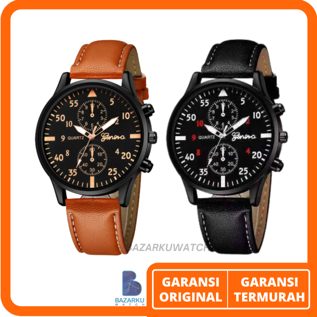 Jual Jam Tangan Pria SW294-9 Jam Tangan Kulit Jam Tangan Cowok Jam