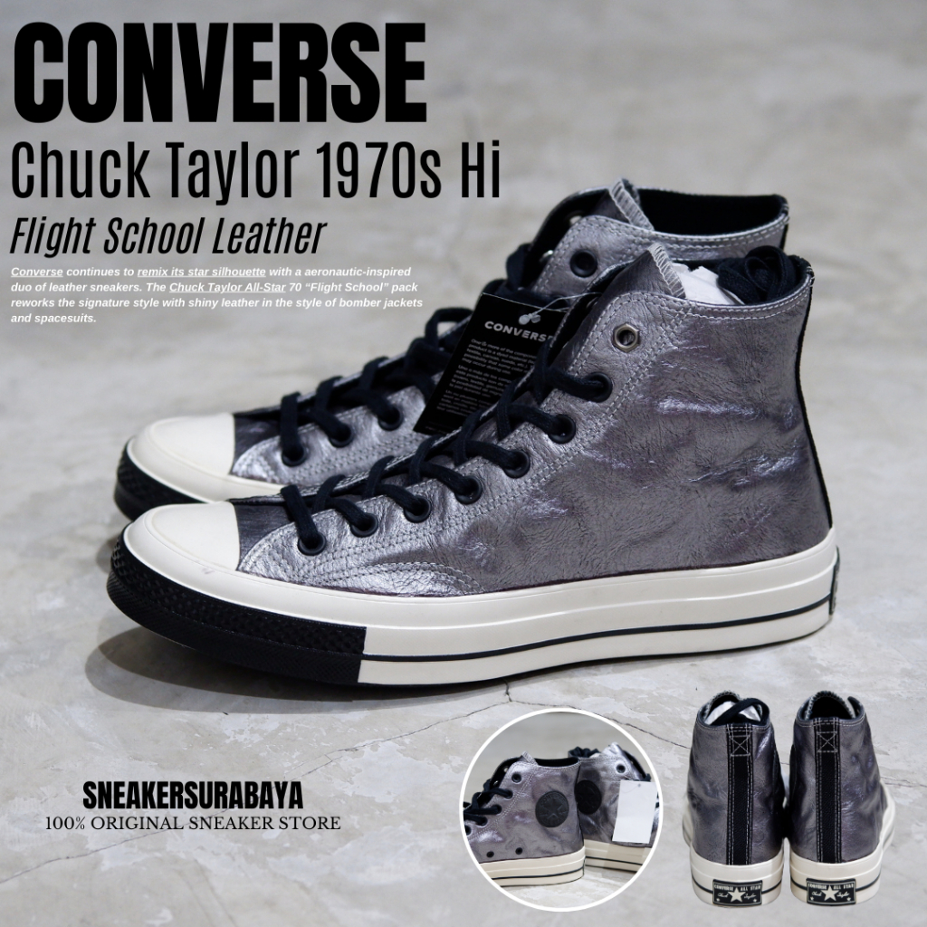 Jual Converse Chuck Taylor 1970s Hi Flight School Leather CT 70 CT 70s Shopee Indonesia