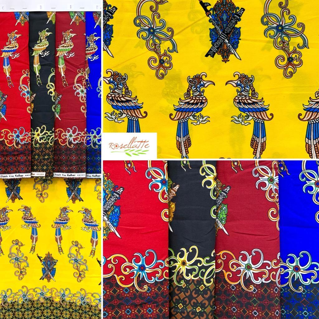 Jual Kain Batik Polyester Burung Enggang Kalimantan | Shopee Indonesia