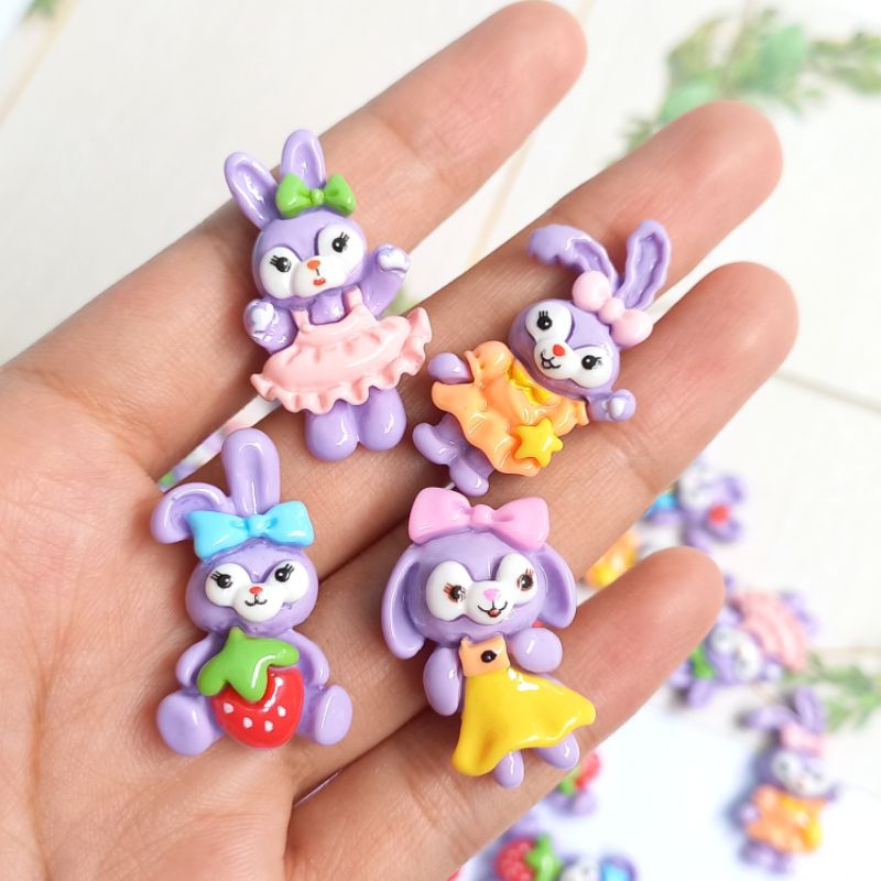 Jual clay stella lou rabbit purple bahan kreasi | Shopee Indonesia