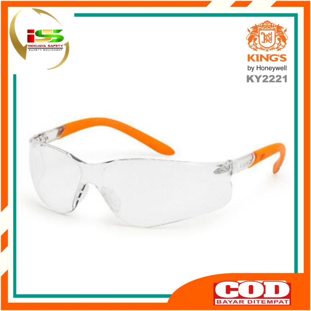 Jual Kacamata Safety Kings KY 2221 Bening Safety Glasses King's Ky2221