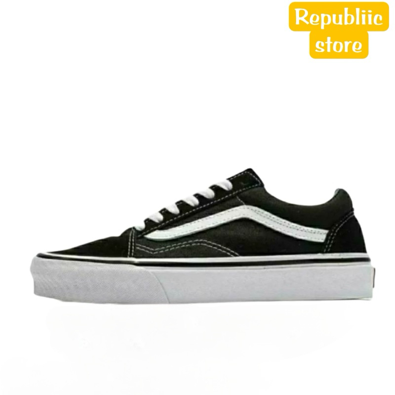 Jual Vans Old Skool Black White Classics Shopee Indonesia