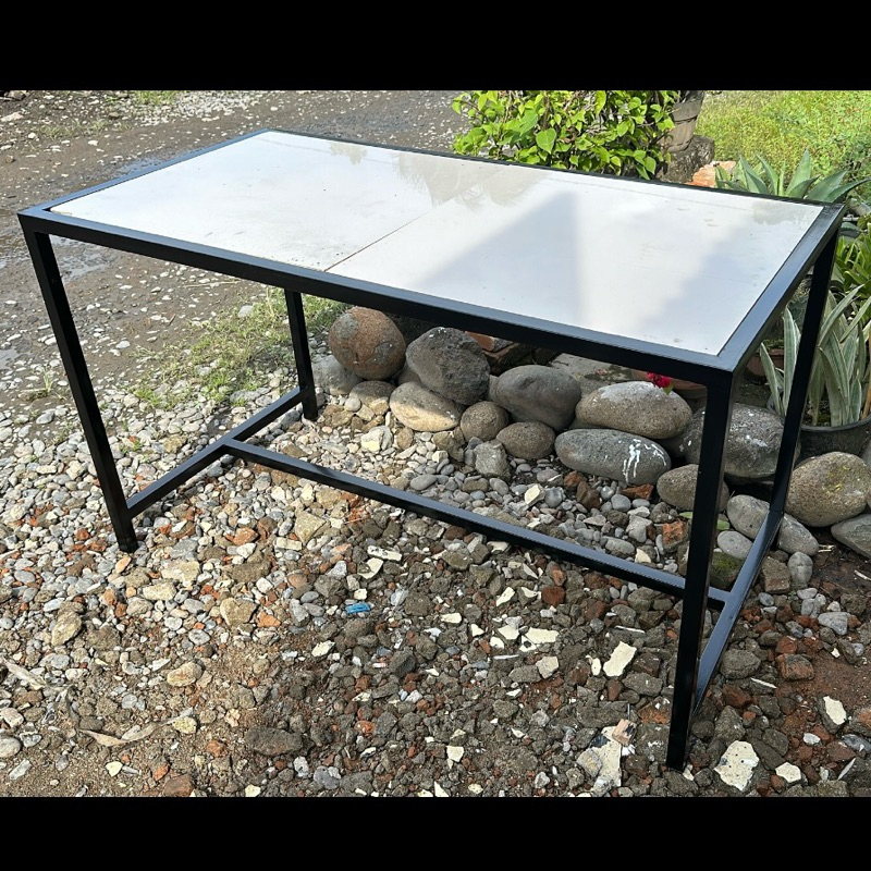 Jual Meja makan besi granit / meja kafe | Shopee Indonesia