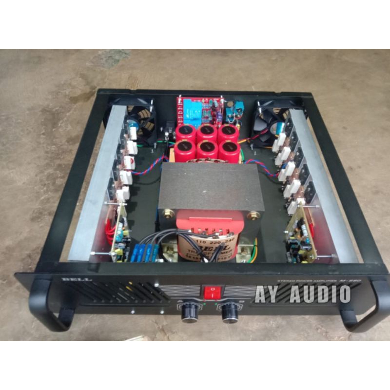 Jual POWER AMPLIFIER RAKITAN 15 amper besar ct 45 (free packing kayu