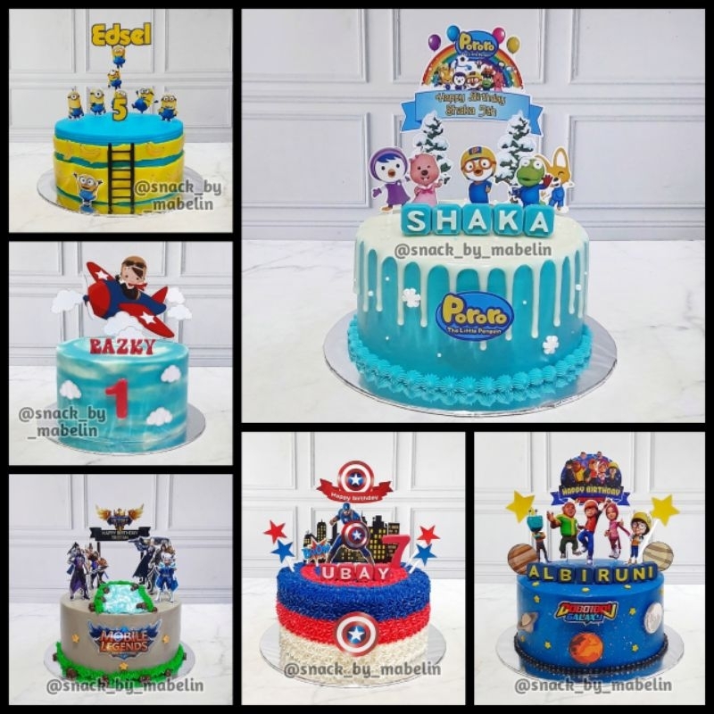Jual KUE ULANG TAHUN KARAKTER ANAK COWOK | Shopee Indonesia