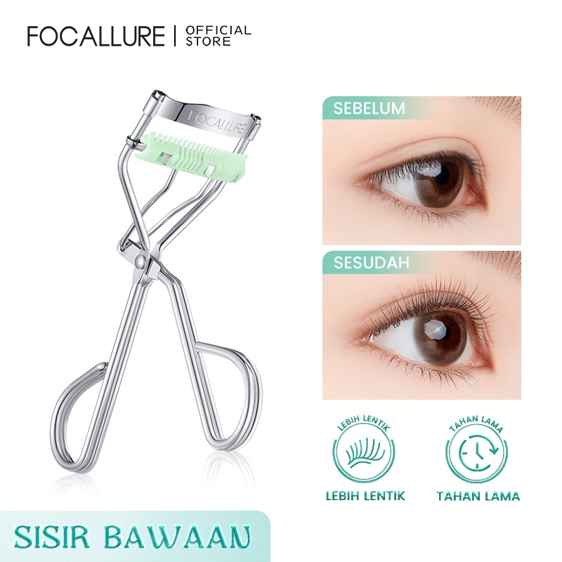 Jual FOCALLURE Eyelash Curler Hasil Lentik yang Tahan Lama Sisir Bawaan
