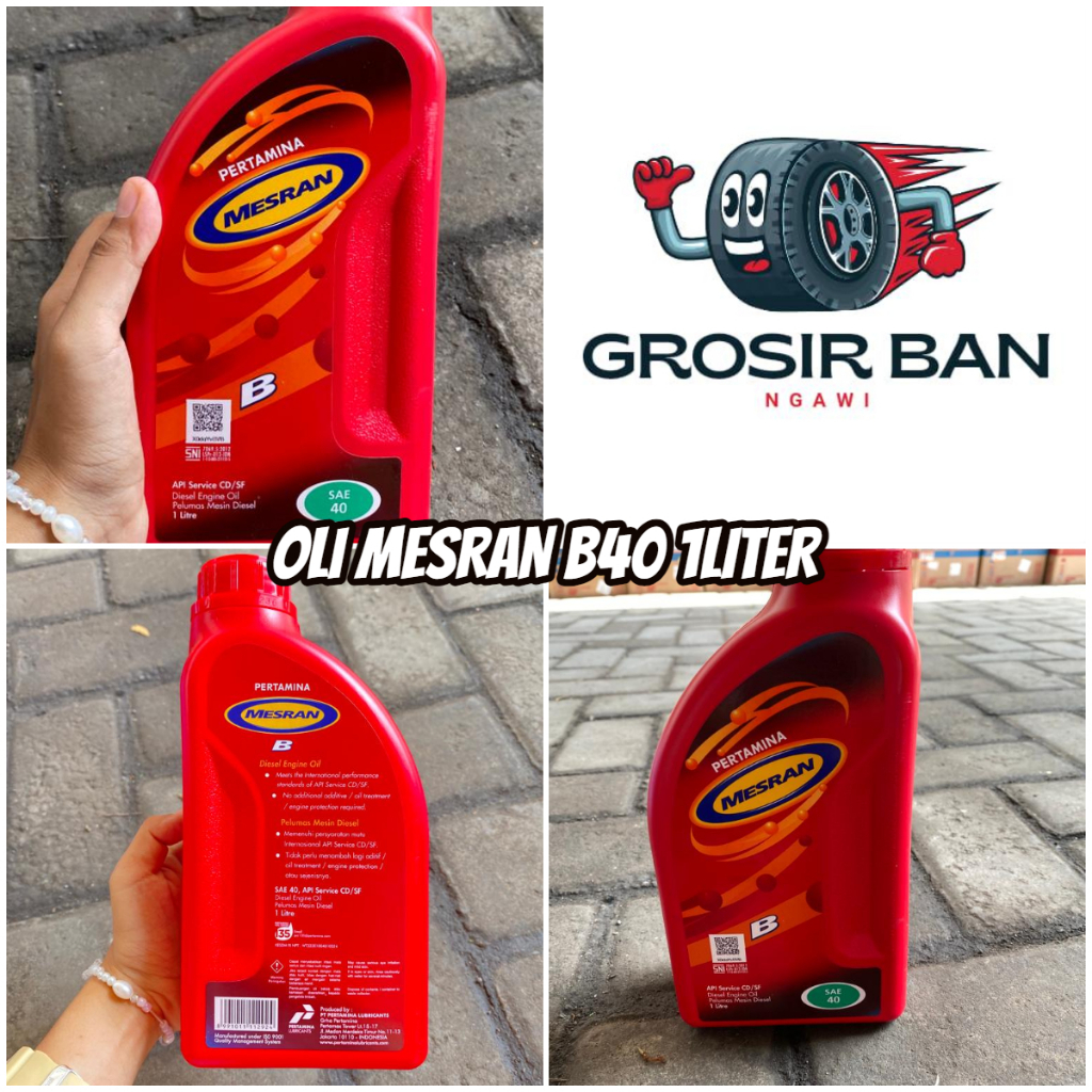 Jual OLI MESRAN B40 OLI PELUMAS MESIN DIESEL 1 LITER || OLI PERTAMINA ...