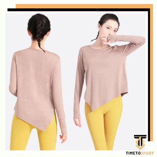 TIMETOSPORT Baju Olahraga Wanita Atau Atasan Olahraga Wanita Lengan Panjang 1075