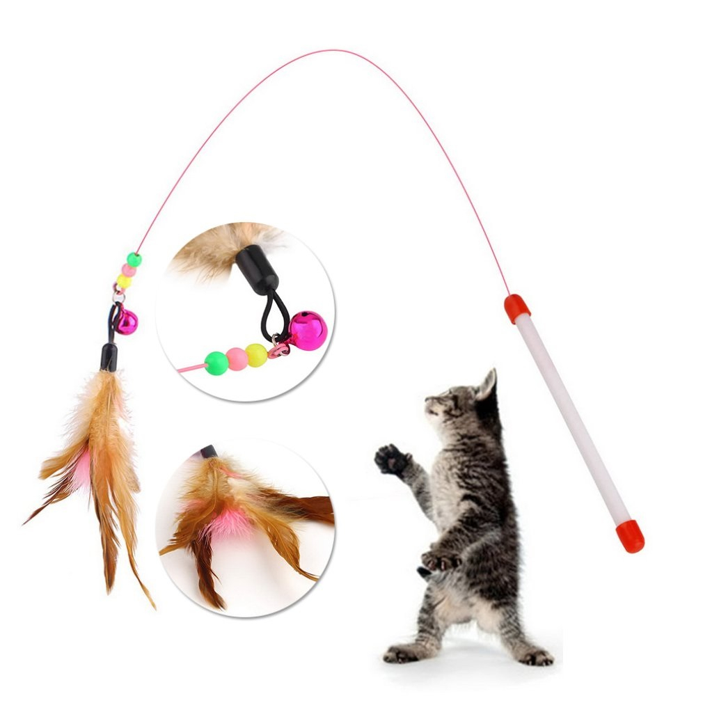 Jual [HACIKO PETSHOP]Mainan Kucing Bulu Tongkat Kucing Tongkat Bulu ...