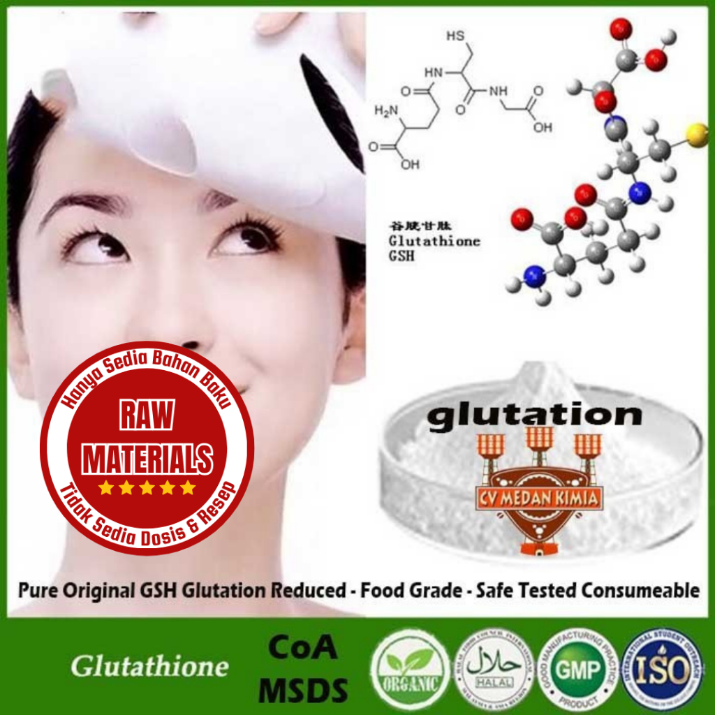 Jual Glutathione Powder Untuk Kapsul / L-Glutathione Reduced Powder ...