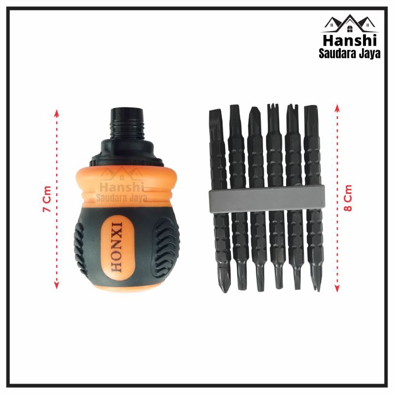 Jual Obeng Cebol CRV Set 13in1 Obeng Cebol BB buntek karet Dua Arah ...