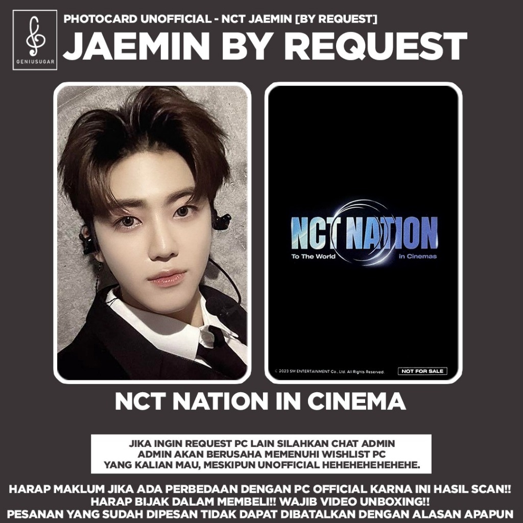 nct golden age music plant ジェミン　特典　トレカ Jual [NCT] JAEMIN GOLDEN AGE MUSIC PLANT NATION CANDY HAT