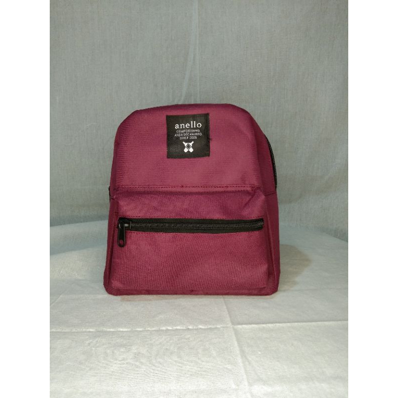 Jual Tas Ransel Mini Backpack Wanita Anello Maroon Shopee Indonesia