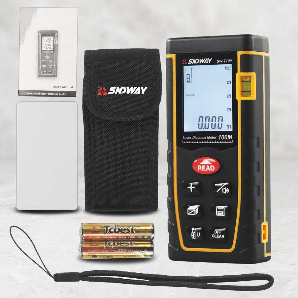 Jual meteran laser digital akurat SNDWAY 100M/pengukur jarak,volume