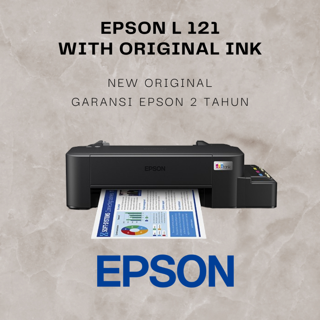 Jual Printer Epson Ecotank L121 A4 New Original Ink Tank 664 Pengganti L120 Original Ink 4046