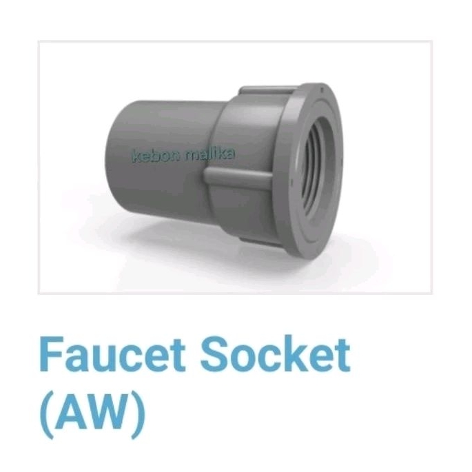 Jual Fitting sok drat dalam faucet socket Rucika Power AW | Shopee ...