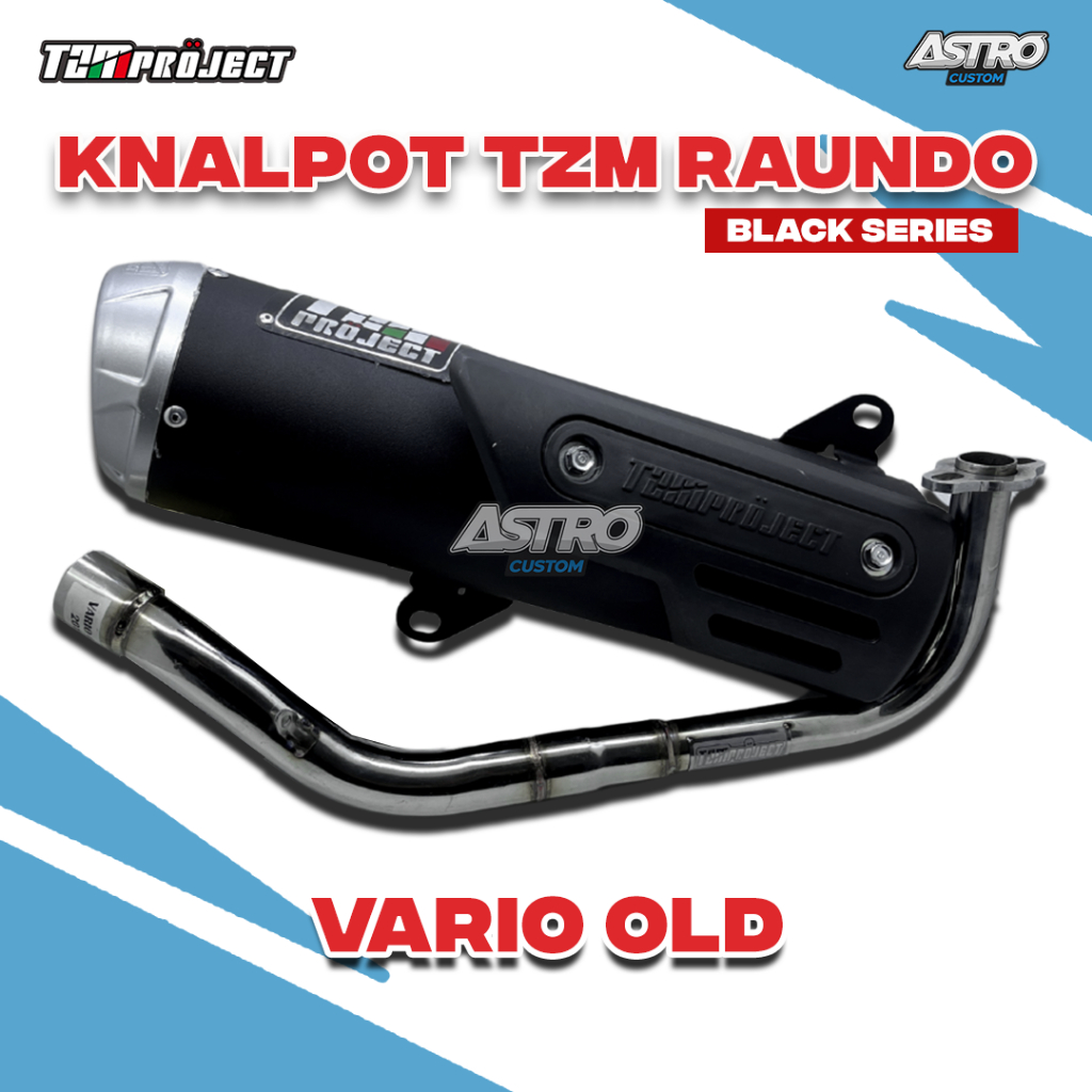 Jual Knalpot Tzm Project Ngx Raundo Vario 125 Vario 150 Beat Scoopy Nmax Aerox Lexi Genio Black 0663