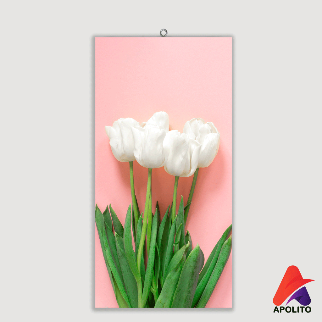 Jual Hiasan Dinding Bunga Tulip Wall Decor Buket 15x30cm Pajangan Kayu Bunga Poster Kayu 2352