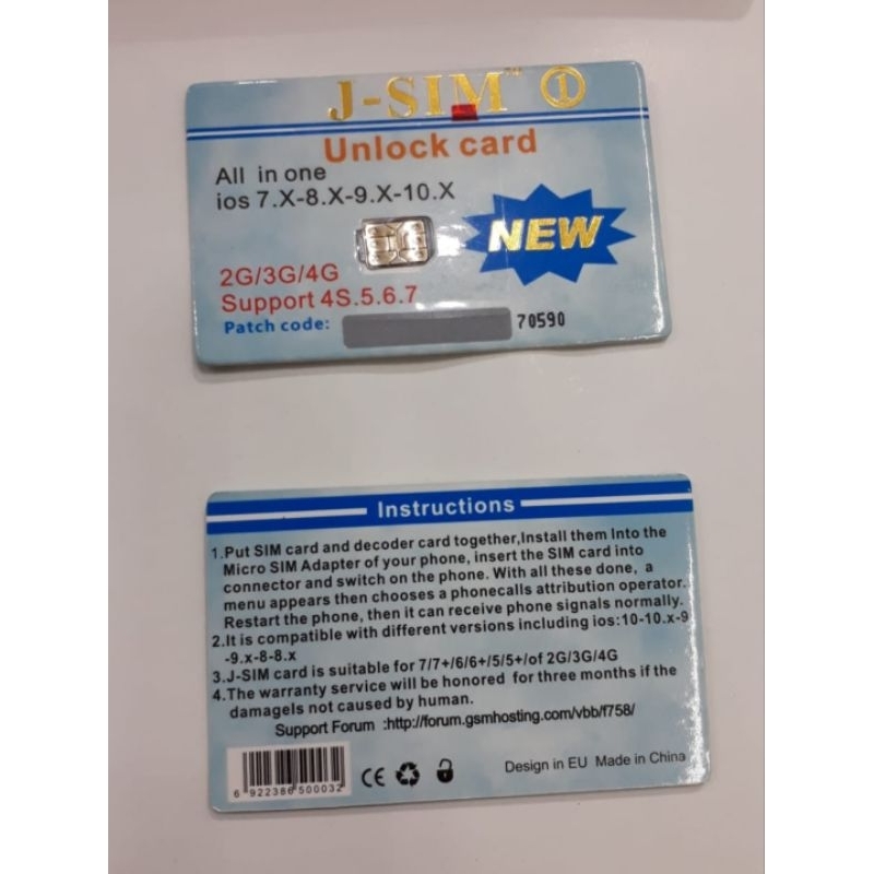 Jual RSIM JSIM 1 IOS 7 ~ IOS 10 | Shopee Indonesia