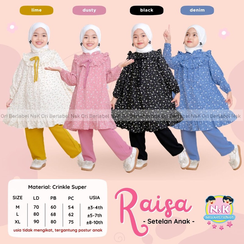 Jual Restokkk lagi !!! Raisa set anak baju anak setelan terbaru viral ...