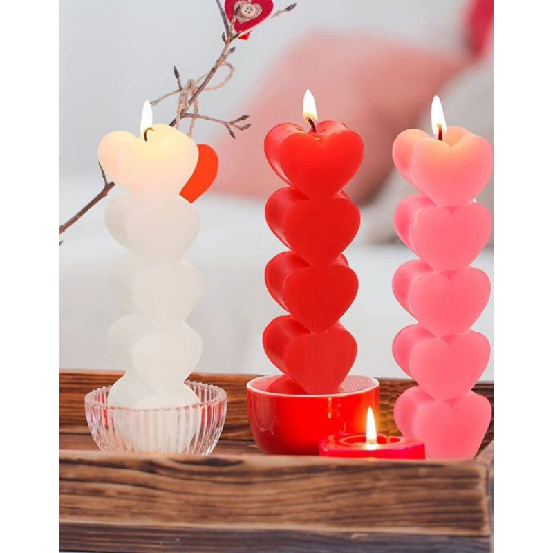 Jual LOVE CANDLE TOWER (TIPE L BESAR) AESTHETIC LILIN DEKORASI SOUVENIR ...