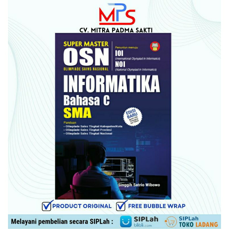 Jual BUKU SUPER MASTER OSN INFORMATIKA-BAHASA C SMA | Shopee Indonesia