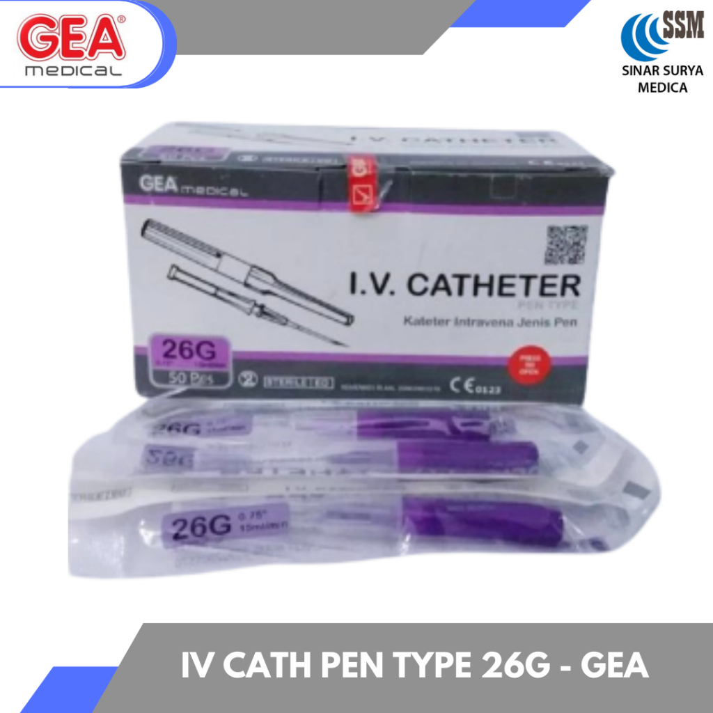 Jual GEA I.V Catheter Penlike - Jarum Infus - Kateter Penlike - 26G ...
