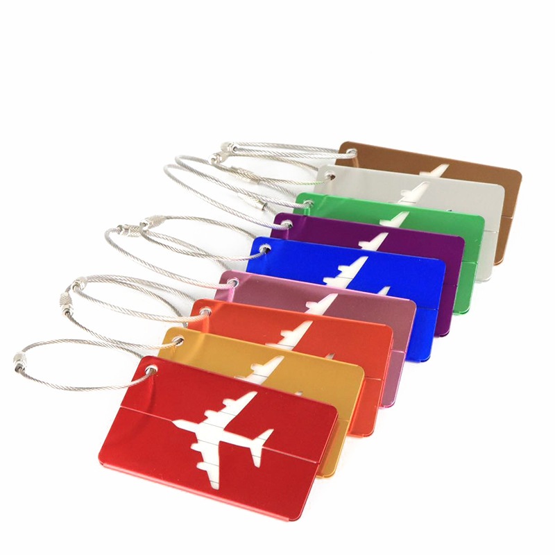 Jual Tag Label Penanda Koper custom nama logo Aluminium Luggage ...