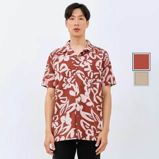 M231 Kemeja Pria Printing Hawaii Pendek 0091