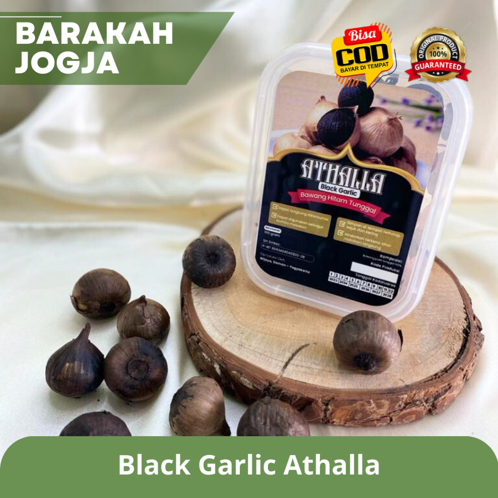 Jual Black Garlic Tunggal 100 Gram Bawang Lanang Hitam Bawang